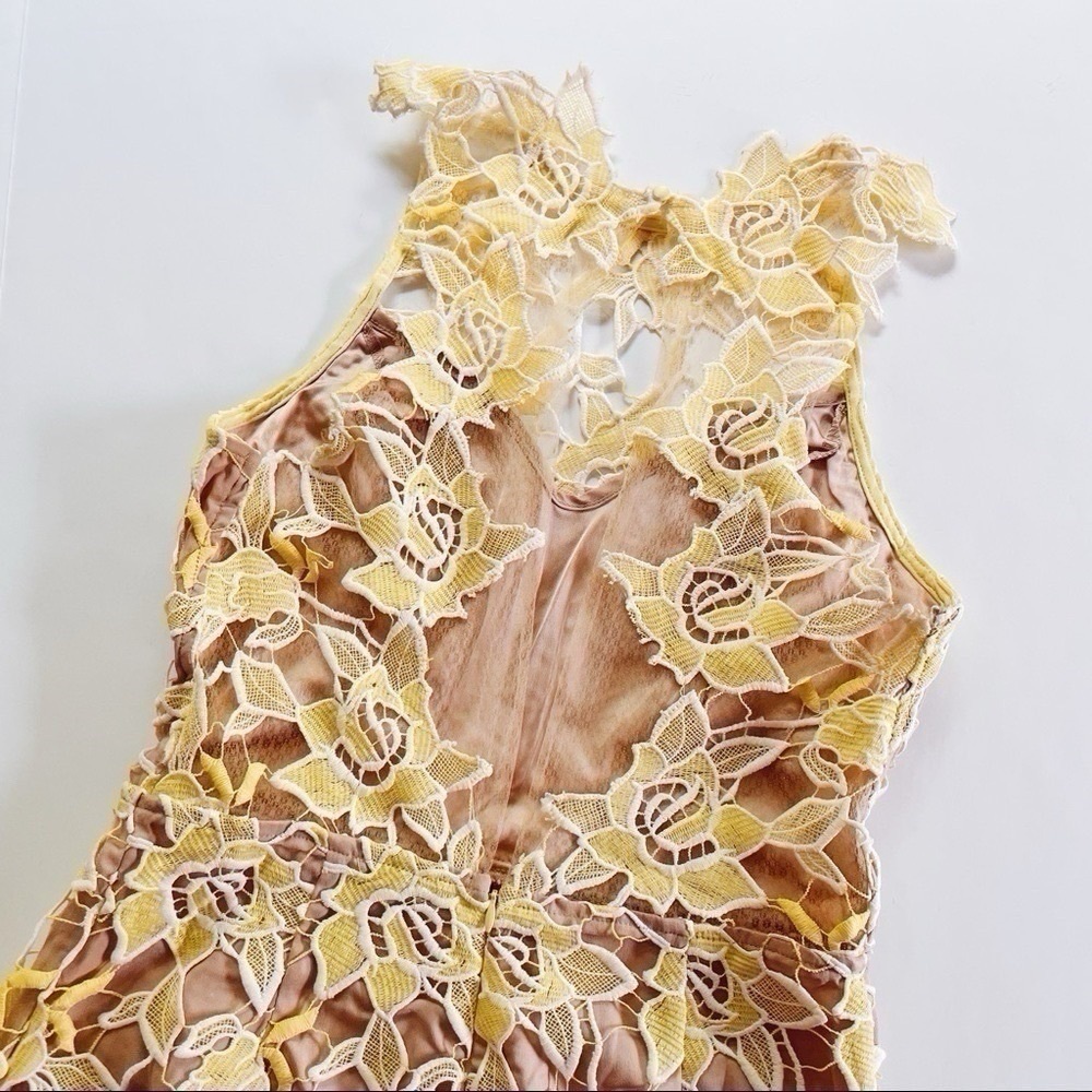 NEW NBD Harriet Lace Dress Sunshine Sleeveless - Picture 4 of 14